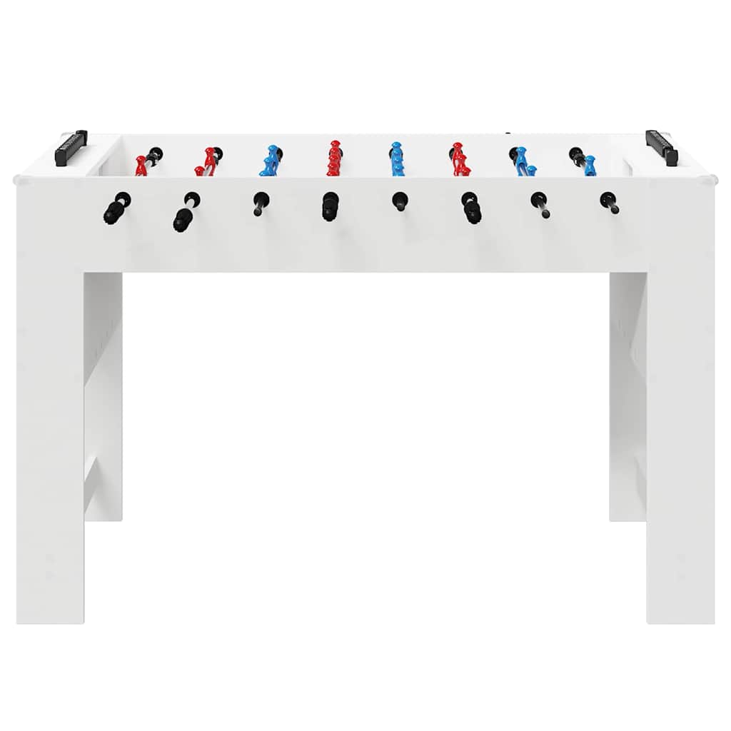 vidaXL Tafelvoetbal Wit 125 x 60,5 x 80 cm Bewerkt hout