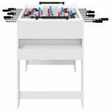 vidaXL Tafelvoetbal Wit 125 x 60,5 x 80 cm Bewerkt hout