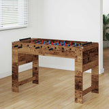 vidaXL Tafelvoetbal Wit 125 x 60,5 x 80 cm Bewerkt hout