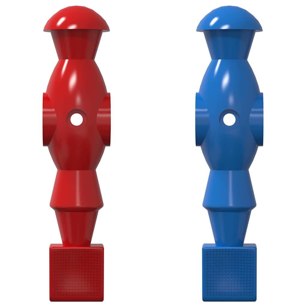 vidaXL Tafelvoetbalspelers 22 pcs Blauw en Rood 2,4 x 2,1 x 9,7 cm PP