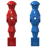 vidaXL Tafelvoetbalspelers 22 pcs Blauw en Rood 2,4 x 2,1 x 9,7 cm PP