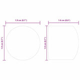 vidaXL Tafelvoetbal Tafelkappen 10 pcs Zwart 1,9 x 1,9 x 1,6 cm PP