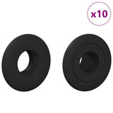 vidaXL Tafelvoetbal Lager 10 pcs Zwart 5 x 5 x 2,8 cm PP