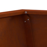 vidaXL Fire Pit Black 50 x 50 x 40 cm Weatherproof Steel