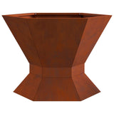 vidaXL Fire Pit Black 50 x 50 x 40 cm Weatherproof Steel