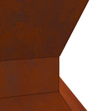 vidaXL Fire Pit Black 50 x 50 x 40 cm Weatherproof Steel
