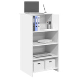 vidaXL Reception Desk White 100x50x103.5 cm Engineered Wood