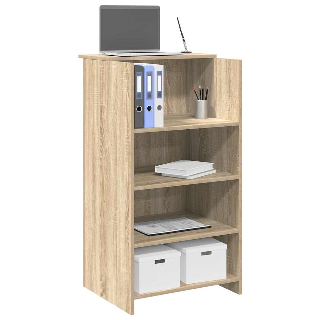vidaXL Reception Desk White 100x50x103.5 cm Engineered Wood
