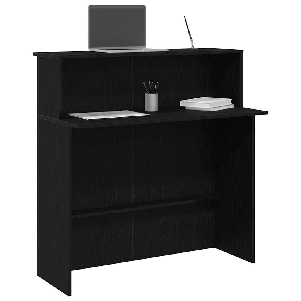 vidaXL Receptiebalie wit 100x50x103,5 cm bewerkt hout