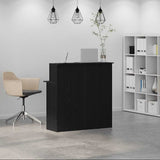 vidaXL Receptiebalie wit 100x50x103,5 cm bewerkt hout