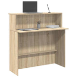 vidaXL Receptiebalie wit 100x50x103,5 cm bewerkt hout