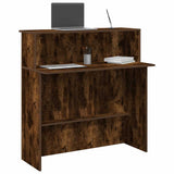 vidaXL Receptiebalie wit 100x50x103,5 cm bewerkt hout