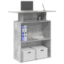 vidaXL Receptiebalie Wit 100x40x104 cm Bewerkt Hout