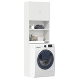 vidaXL Washing Machine Cabinet 64x24x190 cm Engineered Wood White