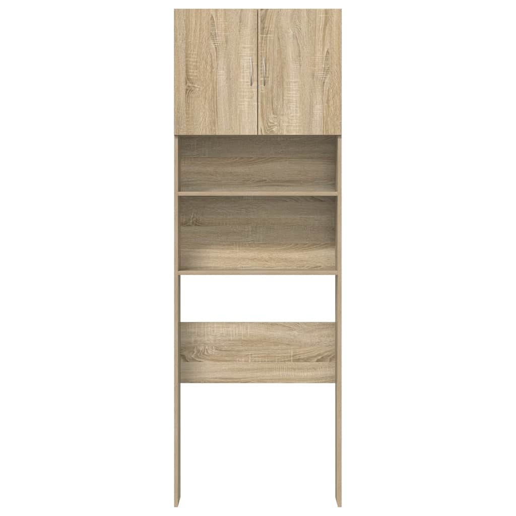 vidaXL Washing Machine Cabinet 64x24x190 cm Engineered Wood White