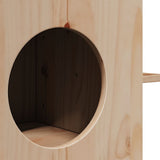 vidaXL Kattenhuis 51x35x30 cm massief grenenhout