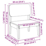 vidaXL Tuinstoel 60x52,5x72 cm massief grenenhout