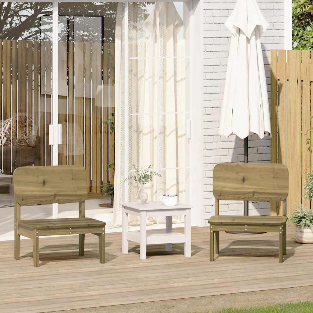 vidaXL Tuinstoel 60x52,5x72 cm massief grenenhout