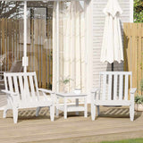 vidaXL Tuinstoel Adirondack 75x77x77 cm massief grenenhout wit