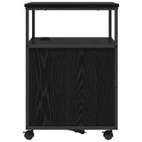 vidaXL Kast met Oplaadstation Zwart Eiken 61 x 46 x 67 cm Bewerkt hout