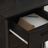 vidaXL Kast met Oplaadstation Zwart Eiken 76 x 41 x 72 cm Bewerkt hout