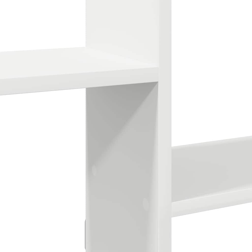 vidaXL Wall Shelf Cube 5 Compartments Engineered Wood White