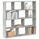 vidaXL Cube Wall Shelf with 12 Compartments Engineered Wood White