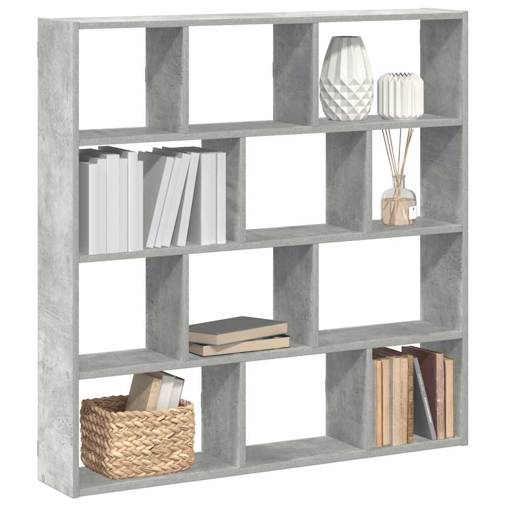 vidaXL Cube Wall Shelf with 12 Compartments Engineered Wood White