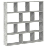 vidaXL Cube Wall Shelf with 12 Compartments Engineered Wood White