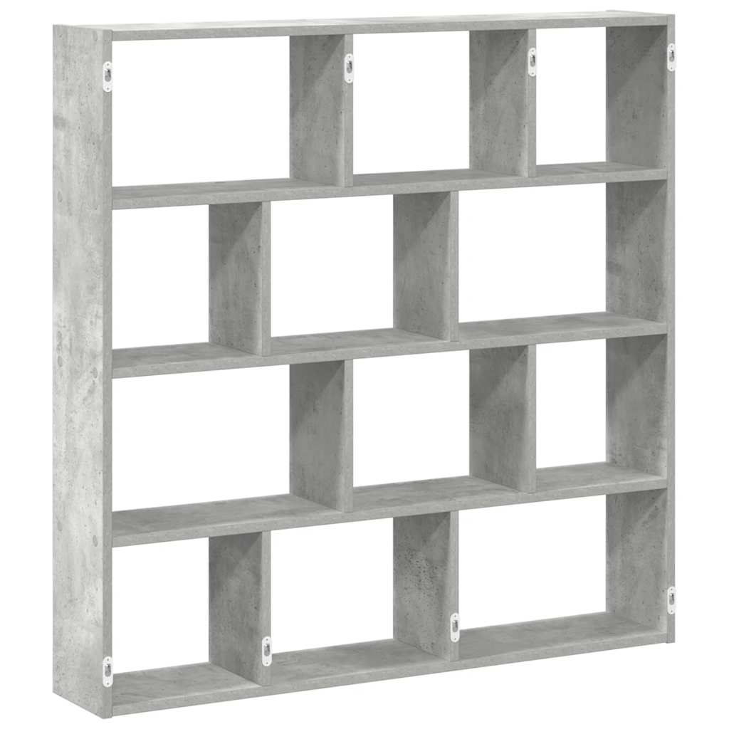 vidaXL Cube Wall Shelf with 12 Compartments Engineered Wood White