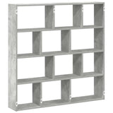 vidaXL Cube Wall Shelf with 12 Compartments Engineered Wood White