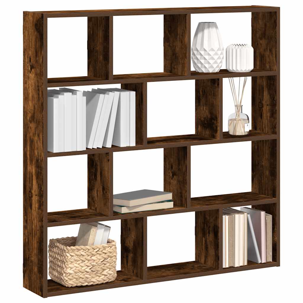 vidaXL Cube Wall Shelf with 12 Compartments Engineered Wood White