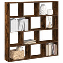 vidaXL Cube Wall Shelf with 12 Compartments Engineered Wood White
