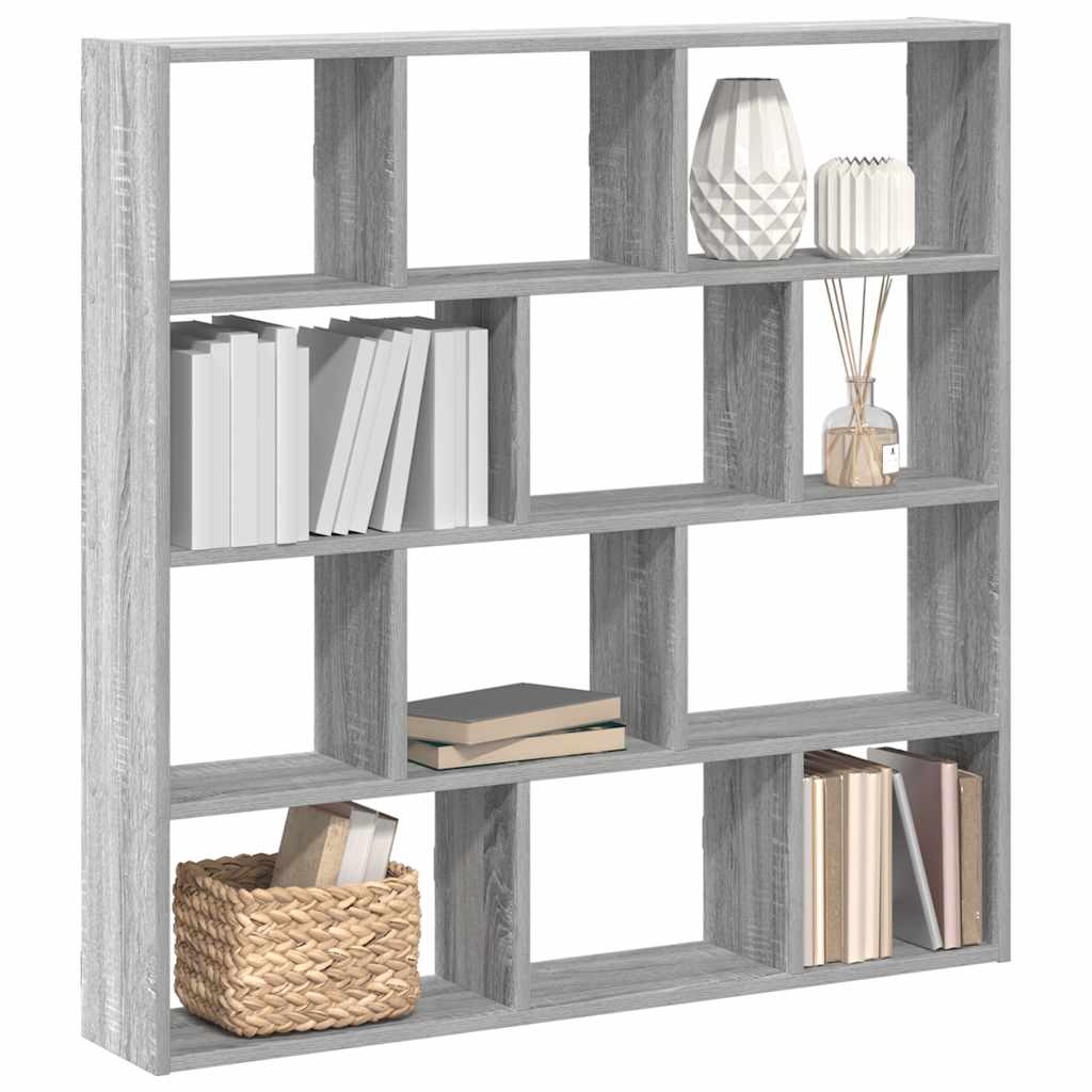 vidaXL Cube Wall Shelf with 12 Compartments Engineered Wood White