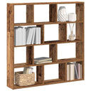 vidaXL Cube Wall Shelf with 12 Compartments Engineered Wood White