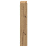 vidaXL Wandschap kubus 7 vakken bewerkt hout zwart