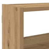 vidaXL Wandschap kubus 7 vakken bewerkt hout zwart