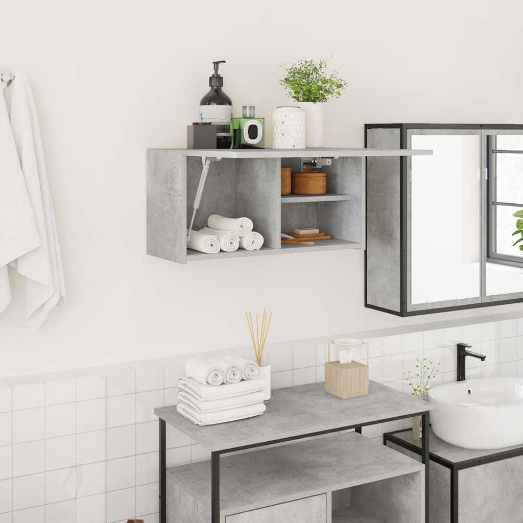 vidaXL Bathroom Wall Cabinet 60x25x30 cm Engineered Wood White