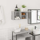 vidaXL Bathroom Wall Cabinet 60x25x30 cm Engineered Wood White