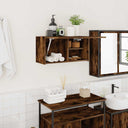 vidaXL Bathroom Wall Cabinet 60x25x30 cm Engineered Wood White