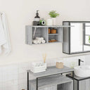 vidaXL Bathroom Wall Cabinet 60x25x30 cm Engineered Wood White