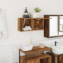 vidaXL Bathroom Wall Cabinet 60x25x30 cm Engineered Wood White