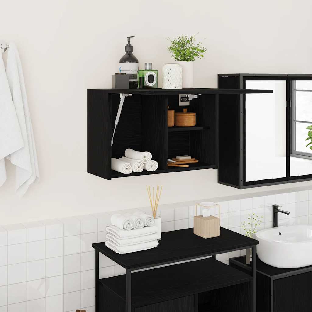 vidaXL Bathroom Wall Cabinet 60x25x30 cm Engineered Wood White