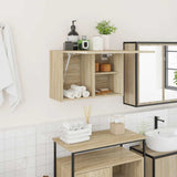 vidaXL Bathroom Wall Cabinet 60x25x30 cm Engineered Wood White