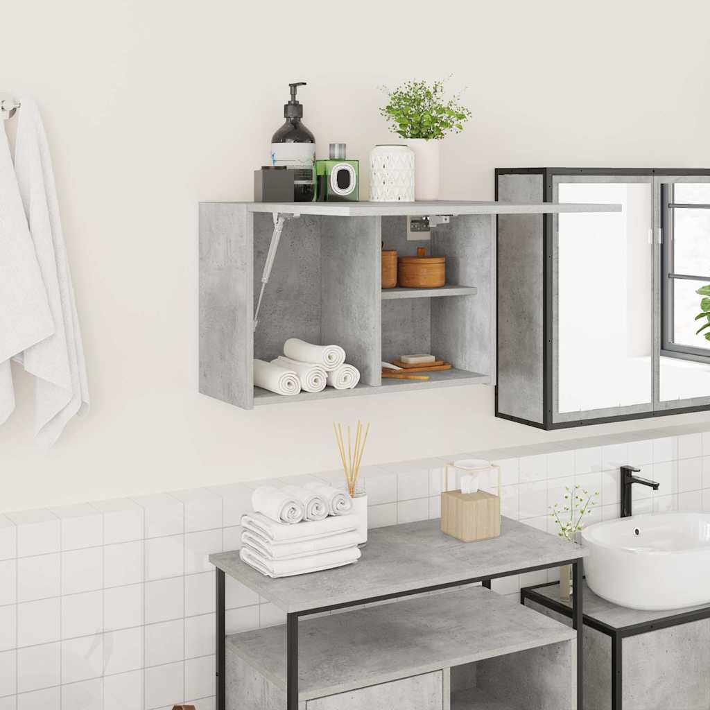 vidaXL Bathroom Wall Cabinet 60x25x30 cm Engineered Wood White