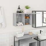 vidaXL Bathroom Wall Cabinet 60x25x30 cm Engineered Wood White