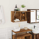 vidaXL Bathroom Wall Cabinet 60x25x30 cm Engineered Wood White