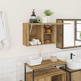 vidaXL Bathroom Wall Cabinet 60x25x30 cm Engineered Wood White