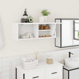 vidaXL Bathroom Wall Cabinet 60x25x30 cm Engineered Wood White