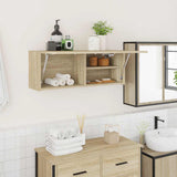 vidaXL Bathroom Wall Cabinet 60x25x30 cm Engineered Wood White